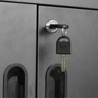 Armoire de rangement en acier roulante VIYET 31 - Armoire métallique robuste verrouillable avec étagère réglable et roulettes silencieuses pour garage et bureau à domicile