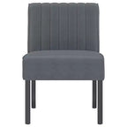 vidaXL Chaise longue velours gris foncé
