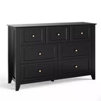 Lot de 2 commodes de chambre, commode de rangement à 7 tiroirs, armoire de rangement en bois pour salon, rangement de placard, entrée, couloir