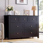 Lot de 2 commodes de chambre, commode de rangement à 7 tiroirs, armoire de rangement en bois pour salon, rangement de placard, entrée, couloir