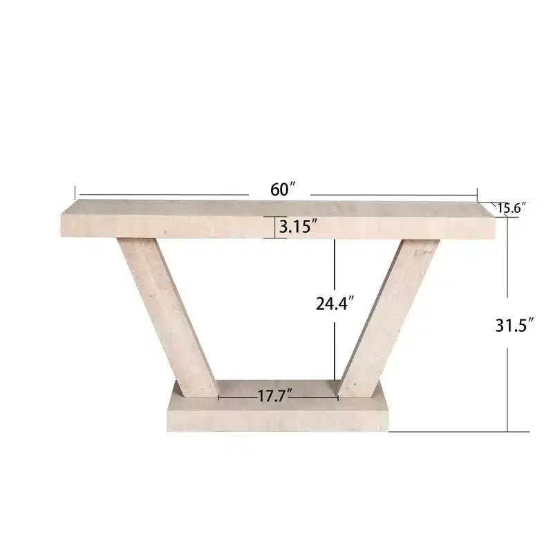 Console industrielle vintage pour salon, table de canapé rectangulaire en bois avec finition en bois vieilli