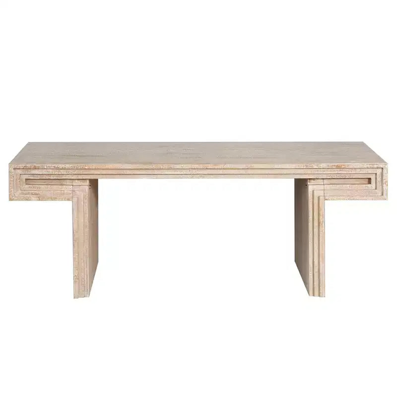 Console industrielle vintage pour salon, table de canapé rectangulaire en bois avec finition en bois vieilli