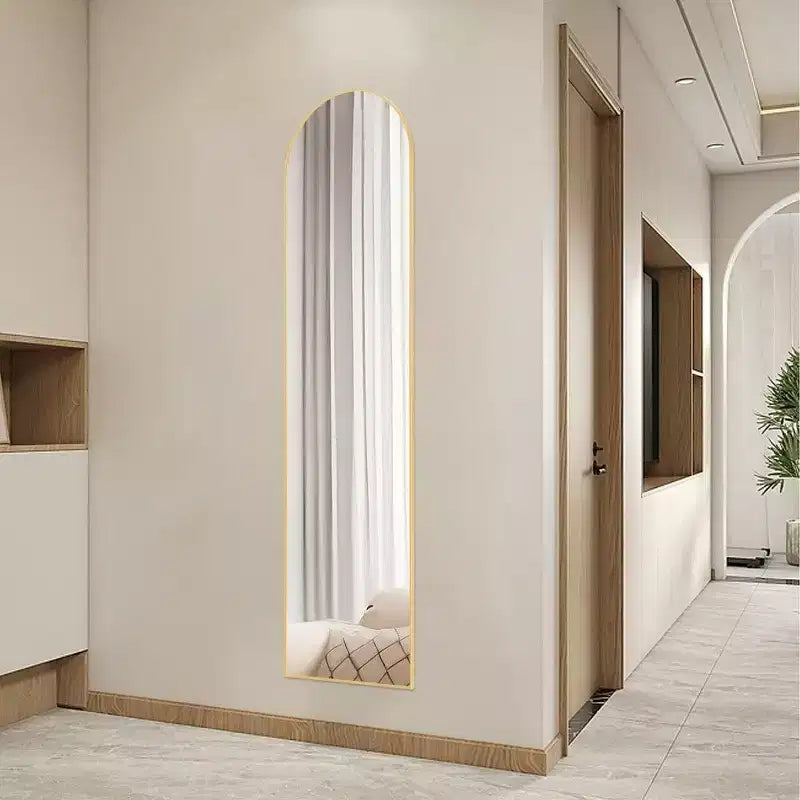 Miroir pleine longueur TUYOHW avec cadre en alliage d'aluminium, verre nano amélioré, incassable et antirouille, miroir mural pour salon, entrée