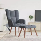 vidaXL Fauteuil de relaxation gris foncé