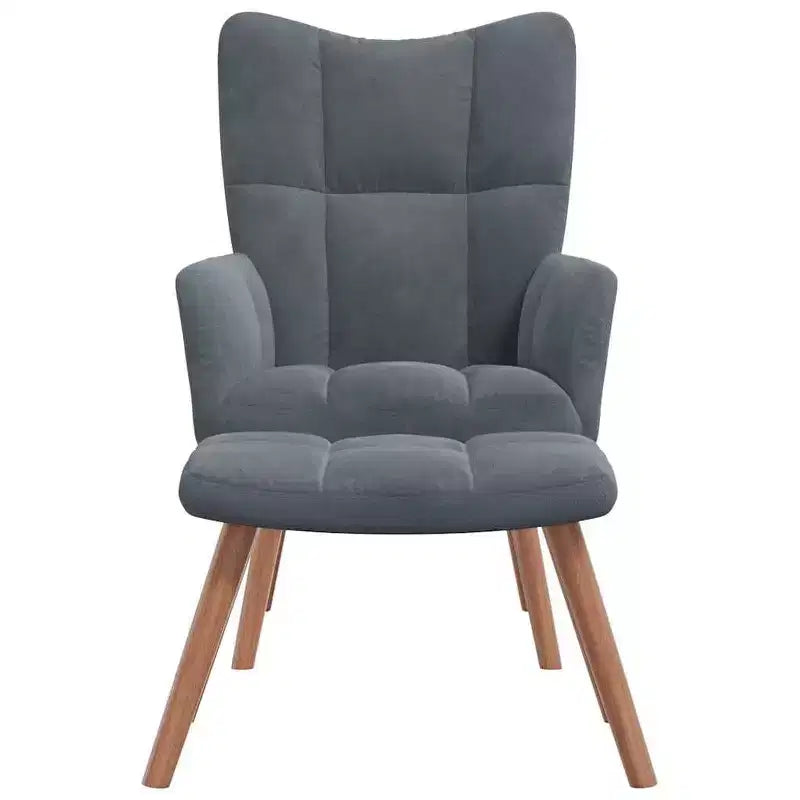 vidaXL Fauteuil de relaxation gris foncé