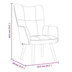 vidaXL Fauteuil de relaxation gris foncé
