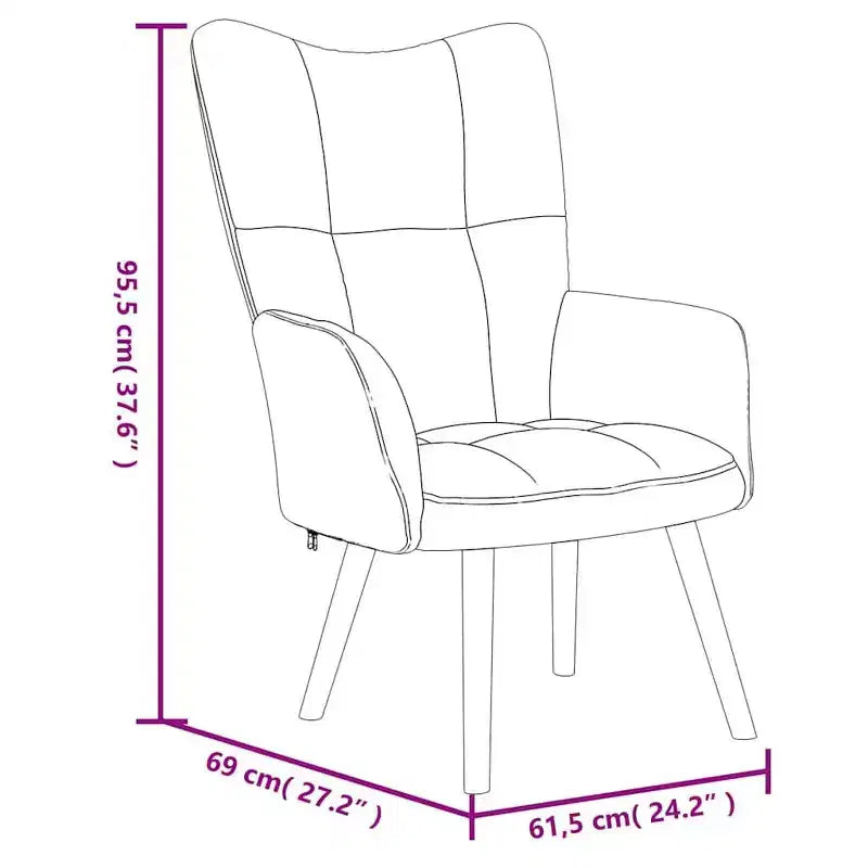 vidaXL Fauteuil de relaxation gris foncé