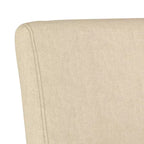 vidaXL Chaise sans accoudoirs crème Polyester Chaise sans accoudoirs robuste