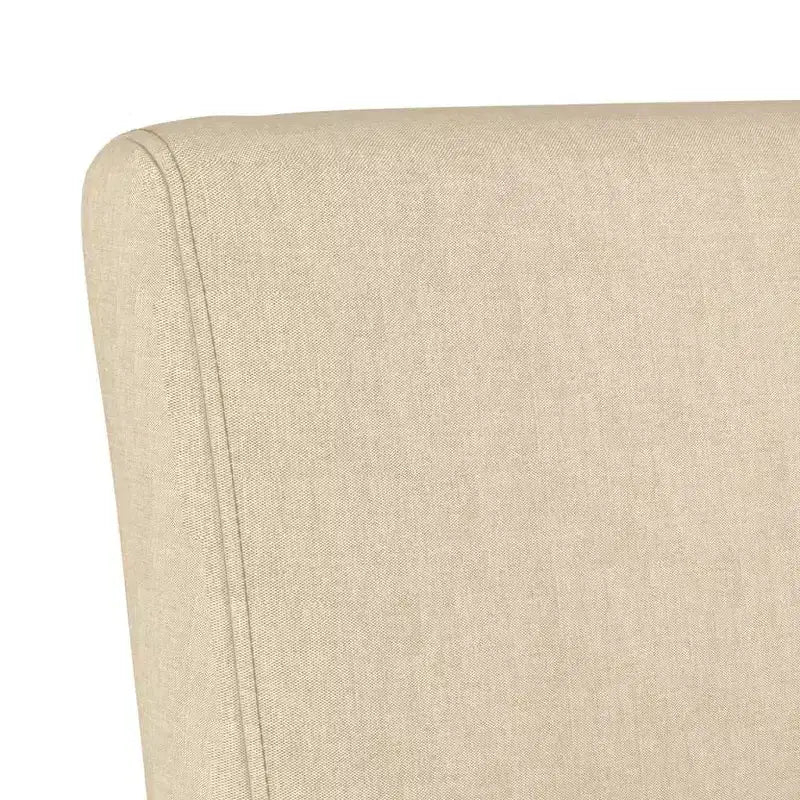 vidaXL Chaise sans accoudoirs crème Polyester Chaise sans accoudoirs robuste