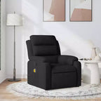 vidaXL Fauteuil de massage inclinable Tissu gris clair