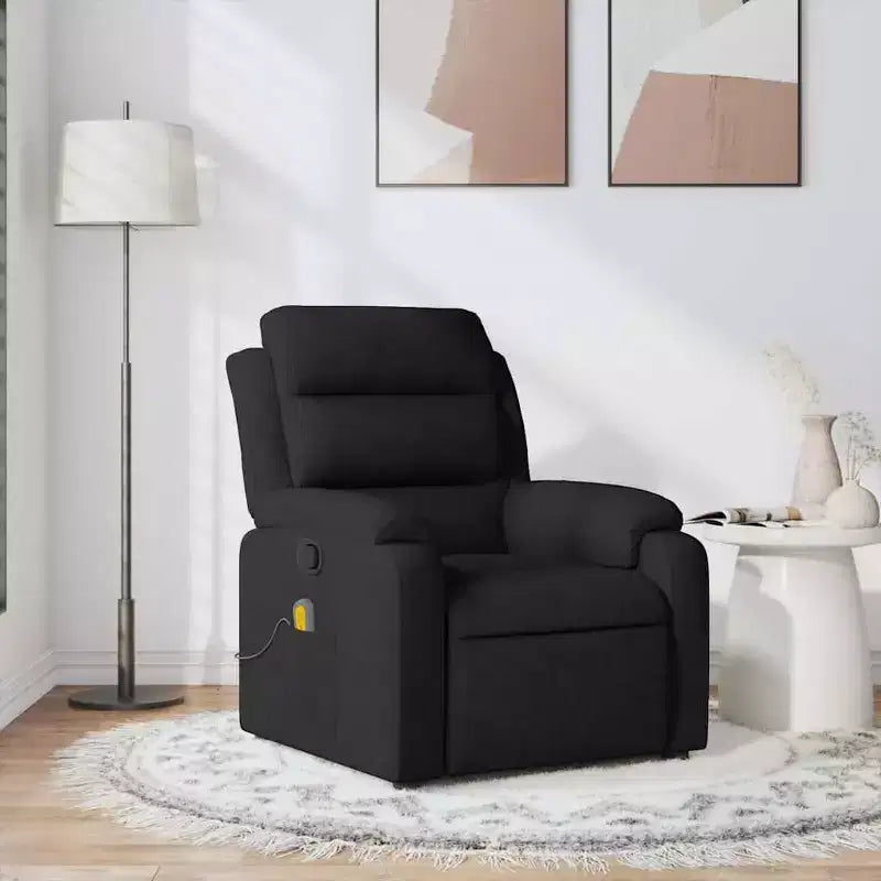 vidaXL Fauteuil de massage inclinable Tissu gris clair