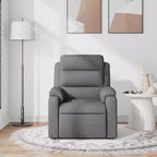vidaXL Fauteuil de massage inclinable Tissu gris clair