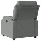 vidaXL Fauteuil de massage inclinable Tissu gris clair