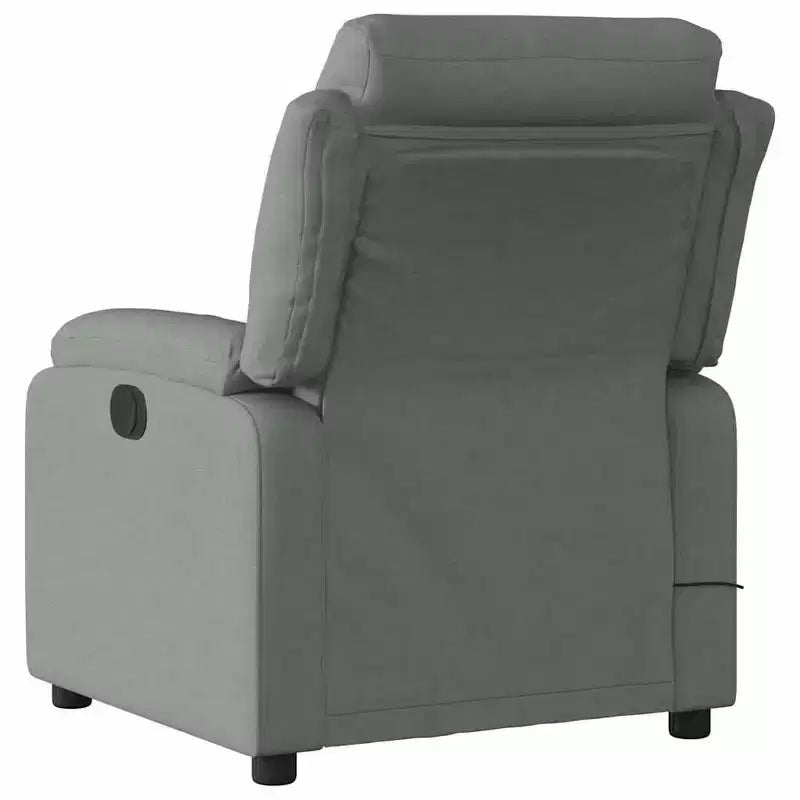 vidaXL Fauteuil de massage inclinable Tissu gris clair