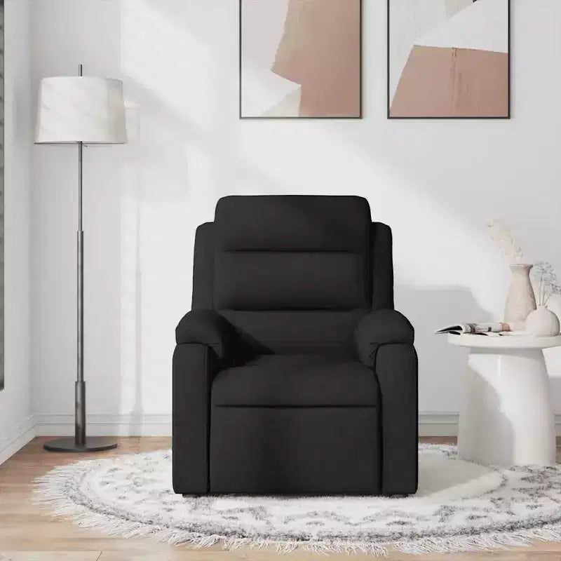 vidaXL Fauteuil de massage inclinable Tissu gris clair