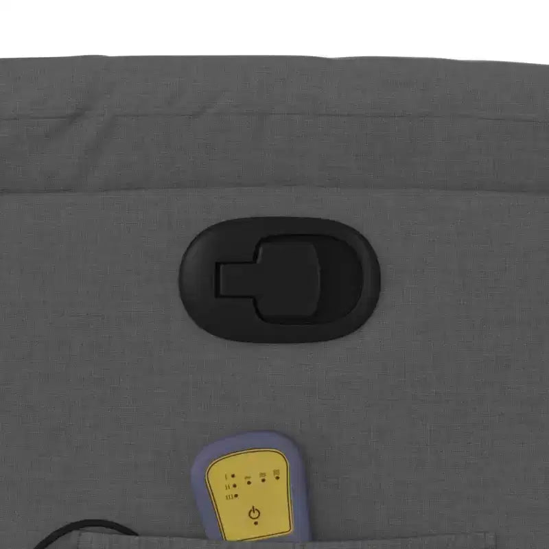 vidaXL Fauteuil de massage inclinable Tissu gris clair