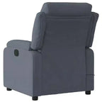 vidaXL Fauteuil de massage inclinable Tissu gris clair