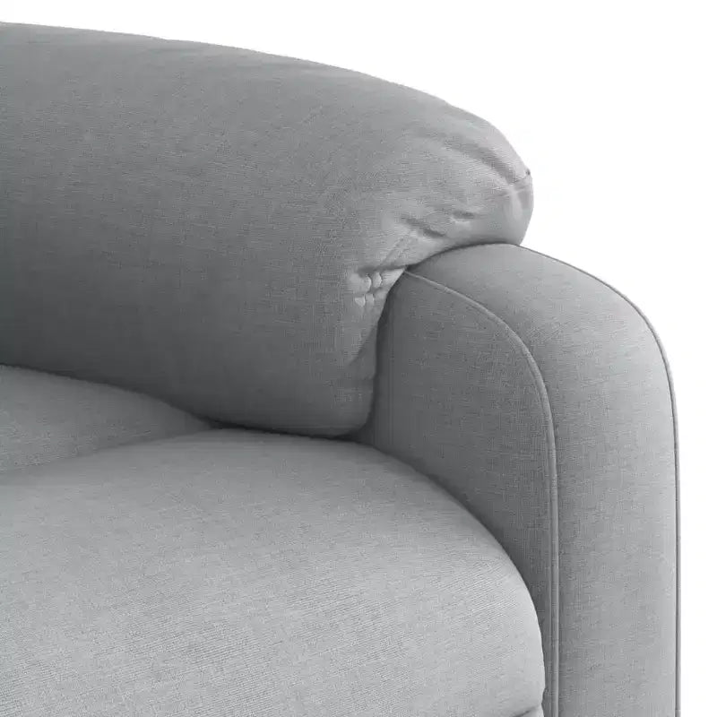 vidaXL Fauteuil de massage inclinable Tissu gris clair