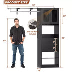 Système de rangement Besiost 20-60 avec porte d'armoire Visualize et tiroirs en bois