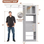 Système de rangement Besiost 20-60 avec porte d'armoire Visualize et tiroirs en bois