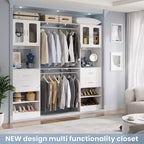 Système de rangement Besiost 20-60 avec porte d'armoire Visualize et tiroirs en bois