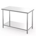 48x24x35 Stainless Steel Work Table, NSF Heavy Duty Prep Table with Adjustable Undershelf