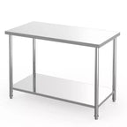 48x24x35 Stainless Steel Work Table, NSF Heavy Duty Prep Table with Adjustable Undershelf