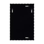 TEHOME livra Miroir mural rectangulaire décoratif en marbre avec motif damier noir et blanc audacieux 20 x 30'', parfait pour la salle de bain, l'entrée