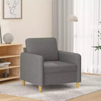 vidaXL Chaise de salon Fauteuil d'appoint rembourré avec accoudoirs en tissu