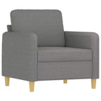 vidaXL Chaise de salon Fauteuil d'appoint rembourré avec accoudoirs en tissu