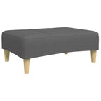 vidaXL Canapé-lit 2 places avec repose-pieds Meubles Maison Salon Tissu