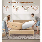 Matelas King Size 14 pouces, matelas en mousse à mémoire de forme pour des nuits fraîches et un soulagement de la pression, mousse de gel hybride, fermeté moyenne avec gel rafraîchissant, isolation des mouvements