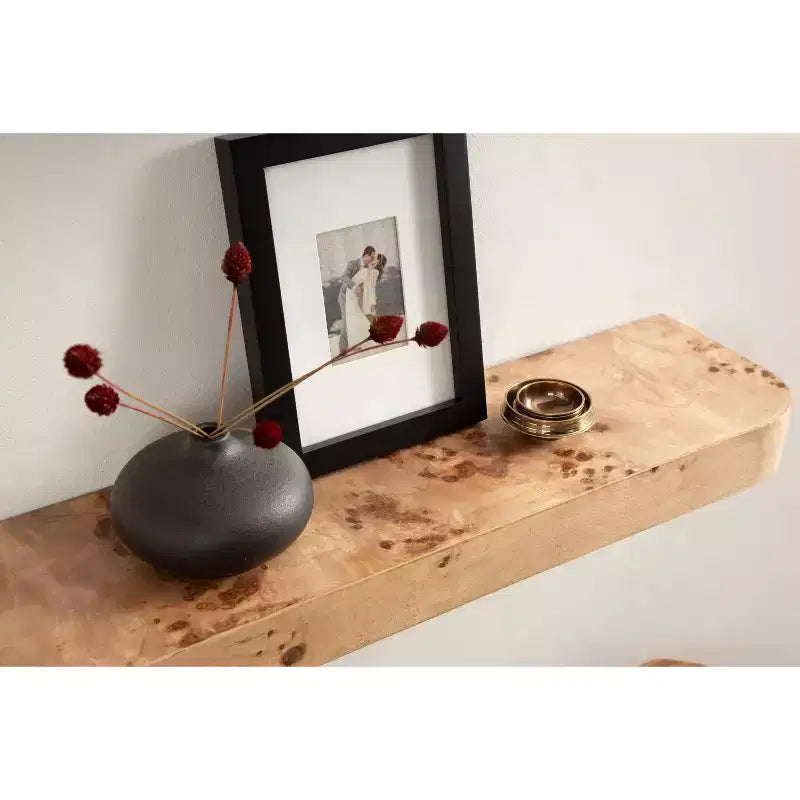 Étagères murales flottantes Kate et Laurel Burlock, naturelles, lot de 2 de 24 pouces