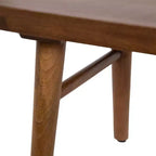 Table basse ovale en bois Kate et Laurel Conan, 38x20x17, marron noyer