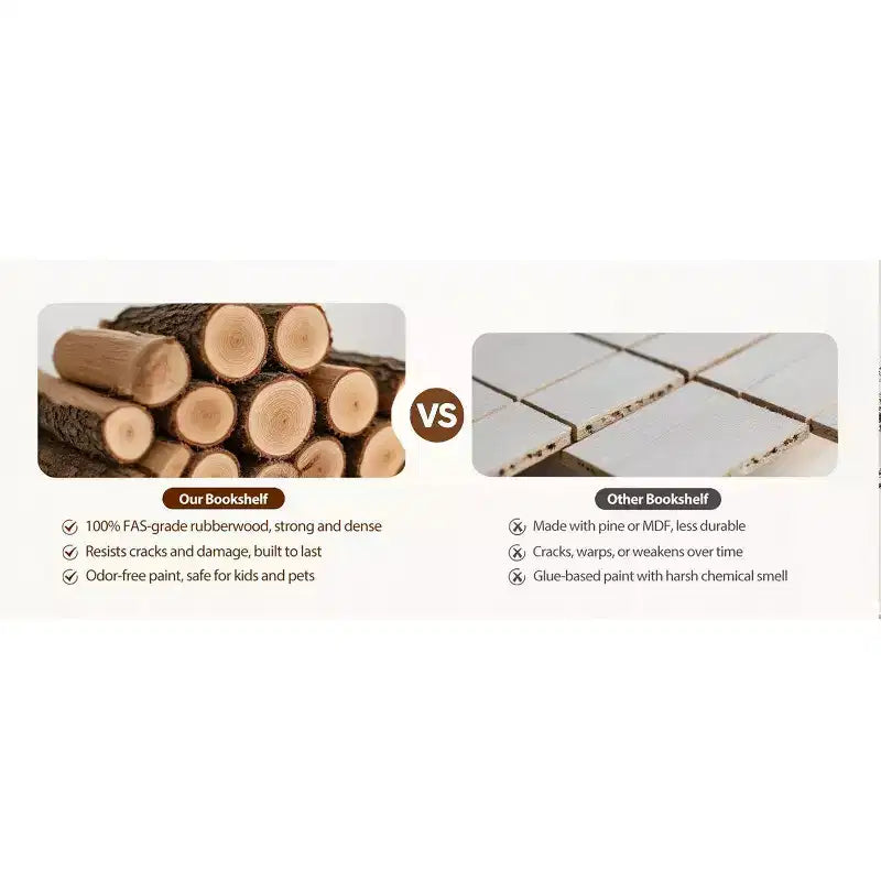 Étagère à Livres Rotative en Bois à 6 Niveaux, Tour de Rangement Pivotante à 360° pour Enfants, Étagère à roulettes Étroite pour Petits Espaces, Coin, Chambre, Bureau, Noyer