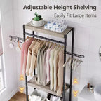 Étagères au-dessus de la machine à laver et du sèche-linge, étagère de comptoir de 30 pouces pour buanderie, étagère de rangement robuste à 5 niveaux avec hauteur réglable pour chambre à coucher