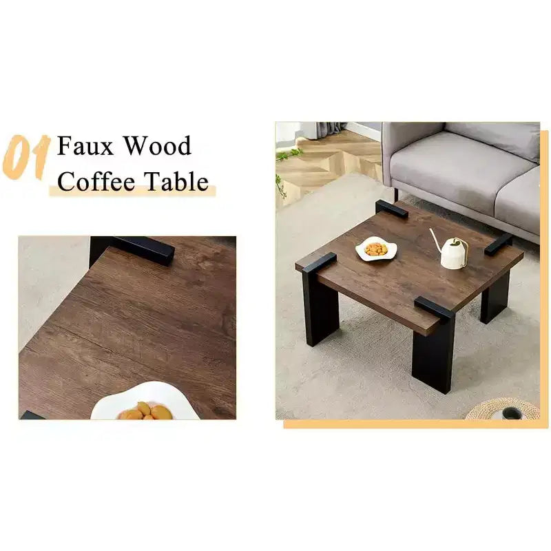 Tables basses, table basse en bois massif, table à thé de table, table basse de ferme, table basse de loisirs
