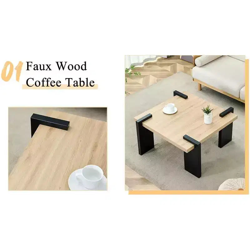 Tables basses, table basse en bois massif, table à thé de table, table basse de ferme, table basse de loisirs