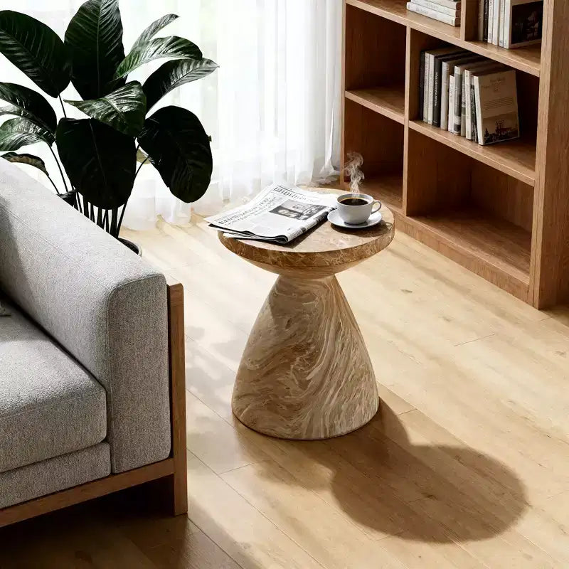 GDFStudio Rava – Table d'appoint moderne légère en béton