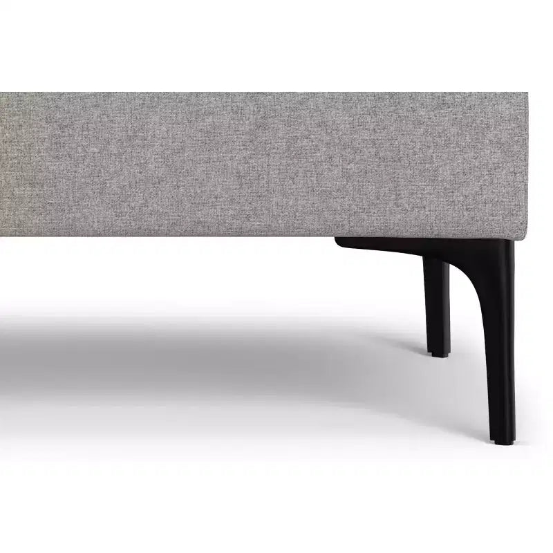 Lilah Canapé-coffre de rangement rectangulaire large de 122 cm de style milieu de siècle avec couvercle relevable