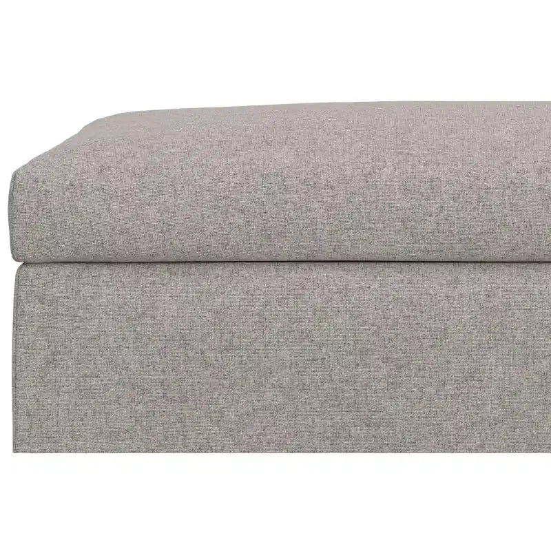 Lilah Canapé-coffre de rangement rectangulaire large de 122 cm de style milieu de siècle avec couvercle relevable