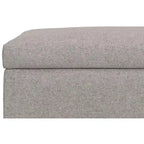 Lilah Canapé-coffre de rangement rectangulaire large de 122 cm de style milieu de siècle avec couvercle relevable
