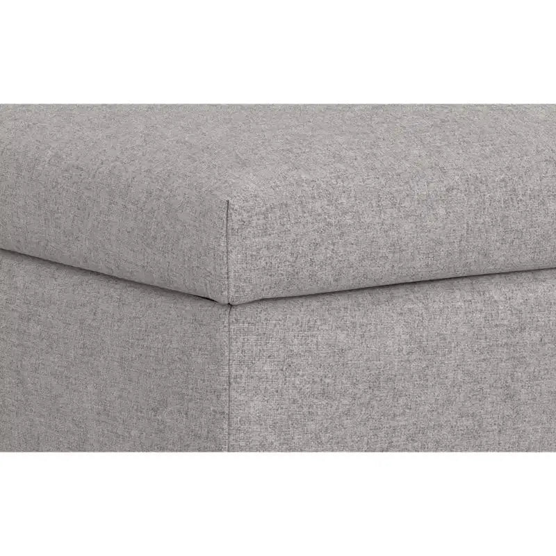 Lilah Canapé-coffre de rangement rectangulaire large de 122 cm de style milieu de siècle avec couvercle relevable
