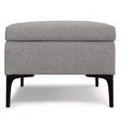 Lilah Canapé-coffre de rangement rectangulaire large de 122 cm de style milieu de siècle avec couvercle relevable