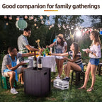 Boîte à air extérieure multi-scénarios Table C Stockage et protection sûrs pour les bouteilles de gaz, compagnon idéal pour le camping et les réunions de famille