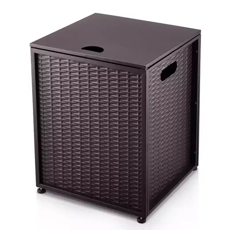 Boîte à air extérieure multi-scénarios Table C Stockage et protection sûrs pour les bouteilles de gaz, compagnon idéal pour le camping et les réunions de famille