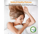 Matelas Queen 14 pouces dans une boîte, mousse à mémoire de forme au gel et ressorts ensachés individuellement, fermeté moyenne, rafraîchissant, certifié CertiPUR-US