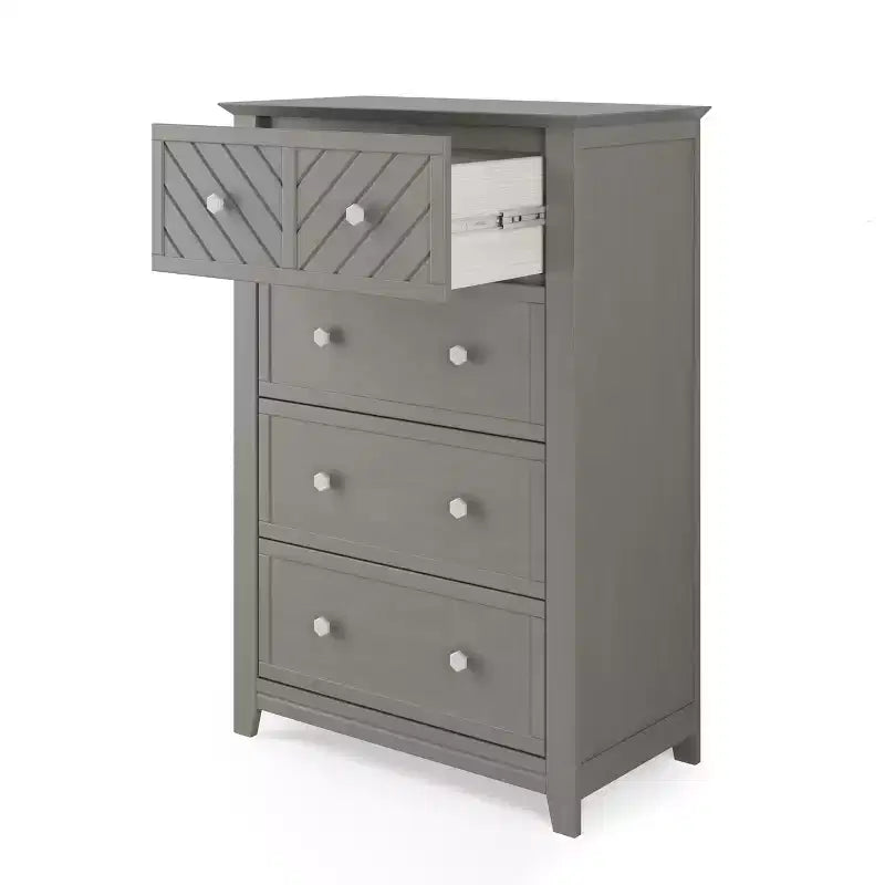Commode 4 tiroirs Atwood de Child Craft pour chambre d'enfant ou d'adulte, grand espace de rangement, kit anti-basculement inclus pour éviter le basculement, non toxique, finition sécuritaire pour bébé