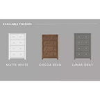 Commode 4 tiroirs Atwood de Child Craft pour chambre d'enfant ou d'adulte, grand espace de rangement, kit anti-basculement inclus pour éviter le basculement, non toxique, finition sécuritaire pour bébé