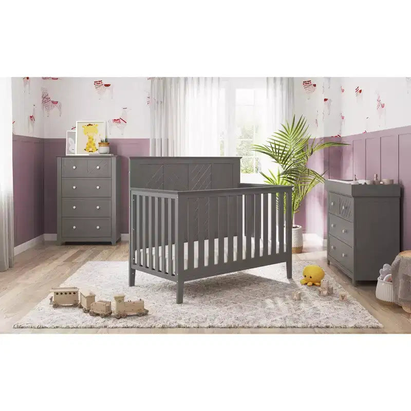 Commode 4 tiroirs Atwood de Child Craft pour chambre d'enfant ou d'adulte, grand espace de rangement, kit anti-basculement inclus pour éviter le basculement, non toxique, finition sécuritaire pour bébé